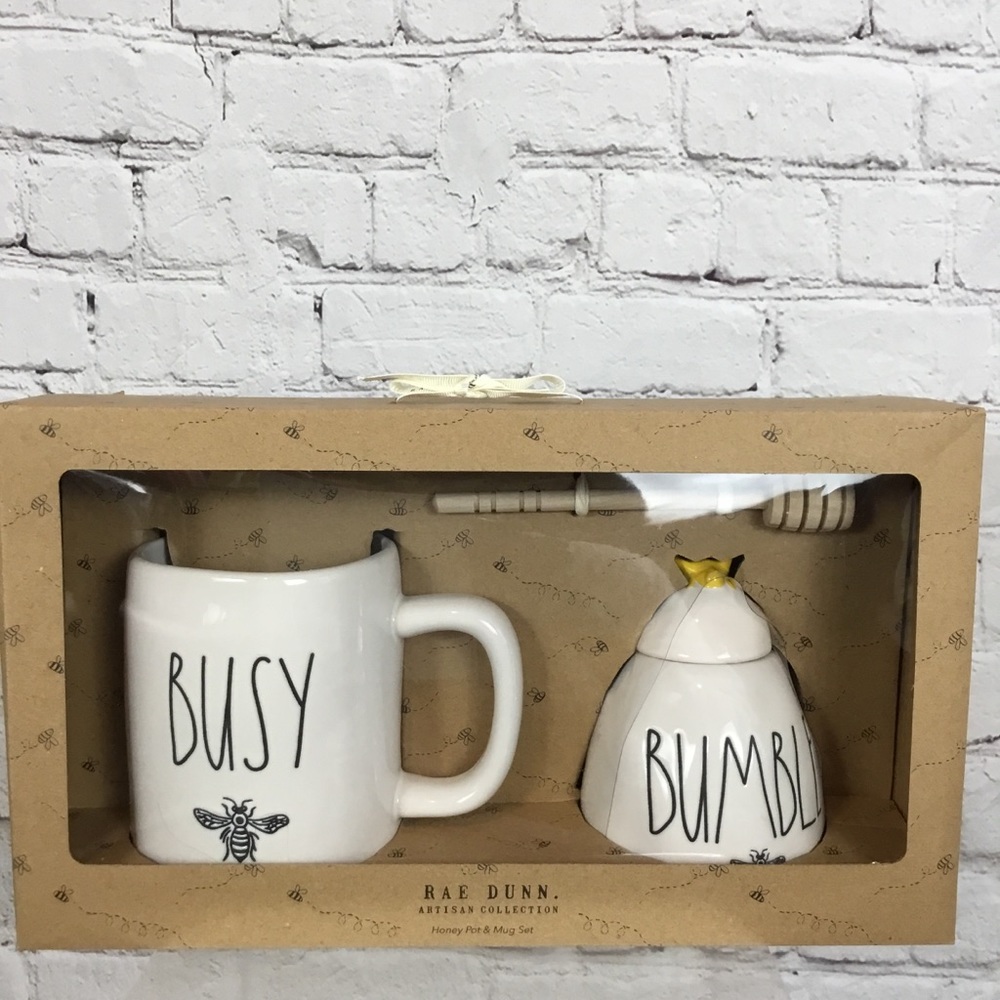 🚨 FLASH SALE🚨Rae Dunn BUSY bee & BUMBLE bee set